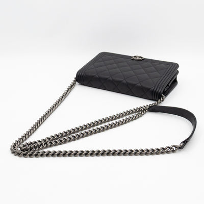 Boy Wallet On Chain Black Caviar Ruthenium