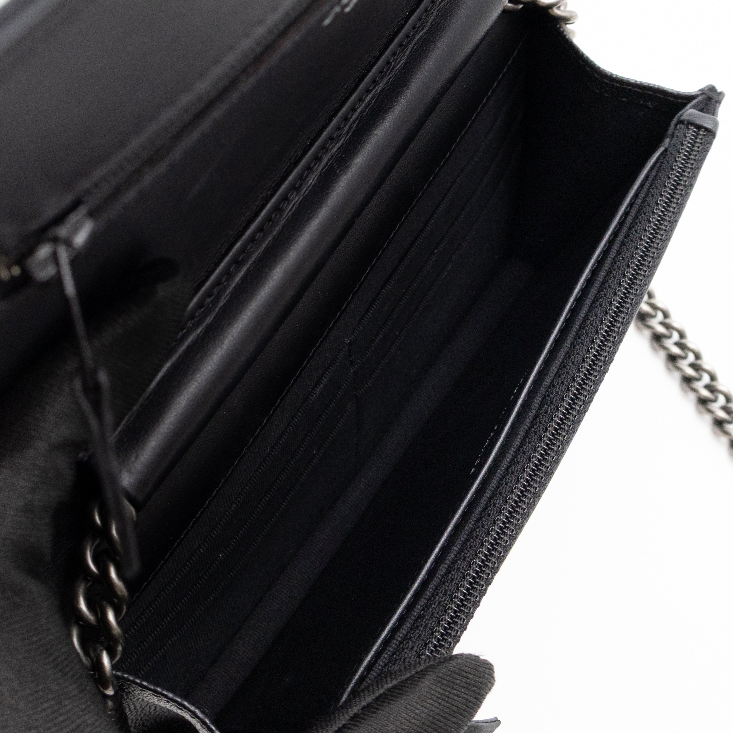 Boy Wallet On Chain Black Caviar Ruthenium