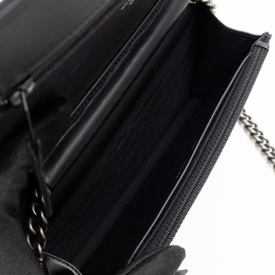 Boy Wallet On Chain Black Caviar Ruthenium