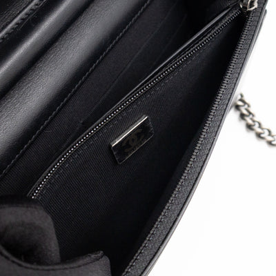 Boy Wallet On Chain Black Caviar Ruthenium