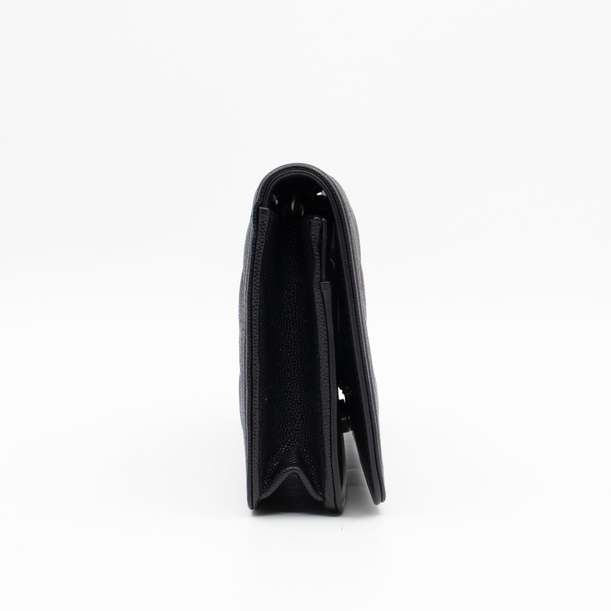 Boy Wallet On Chain Black Caviar Ruthenium