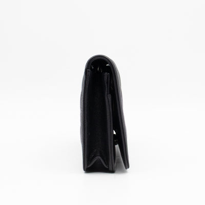 Boy Wallet On Chain Black Caviar Ruthenium