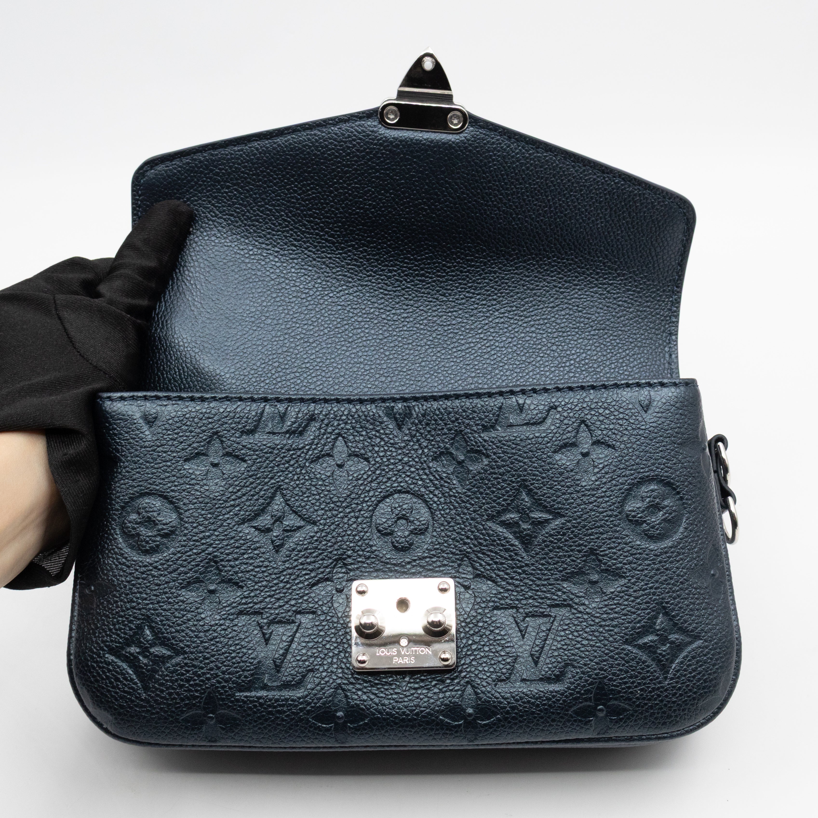 Metis East West Shimmery Ink Monogram Empreinte
