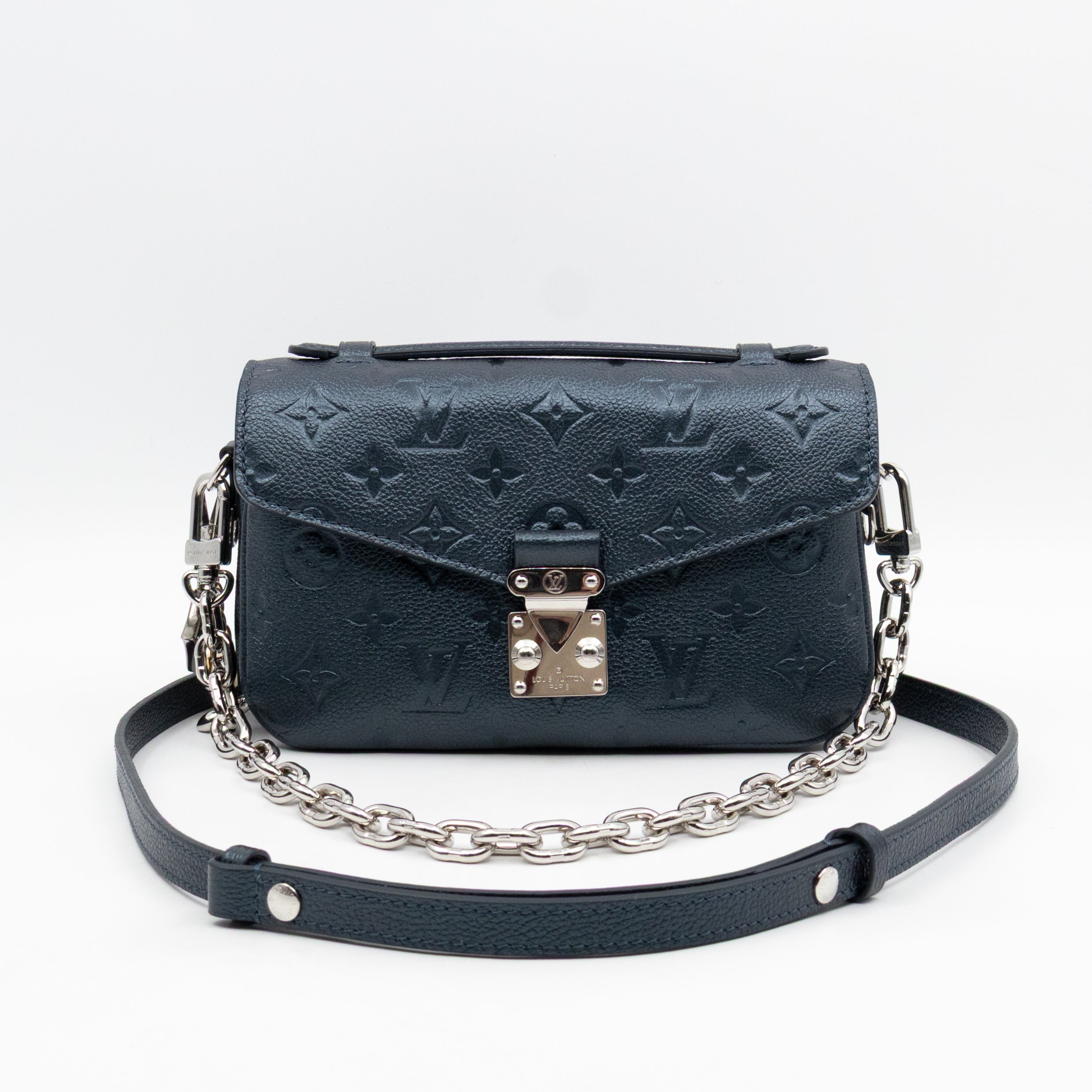 Metis East West Shimmery Ink Monogram Empreinte