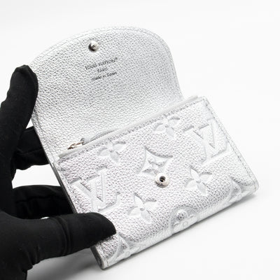 Rosalie Coin Purse Silver Monogram Empreinte