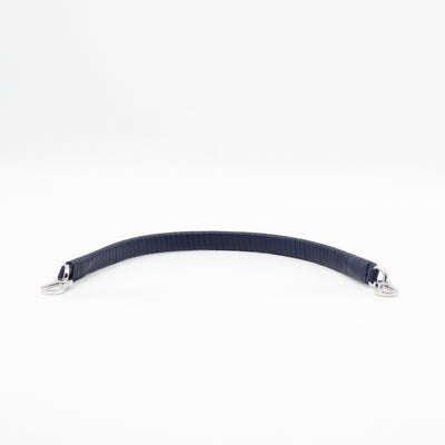 Flamenco Medium Bag with Spiral Strap Abyss Blue Leather