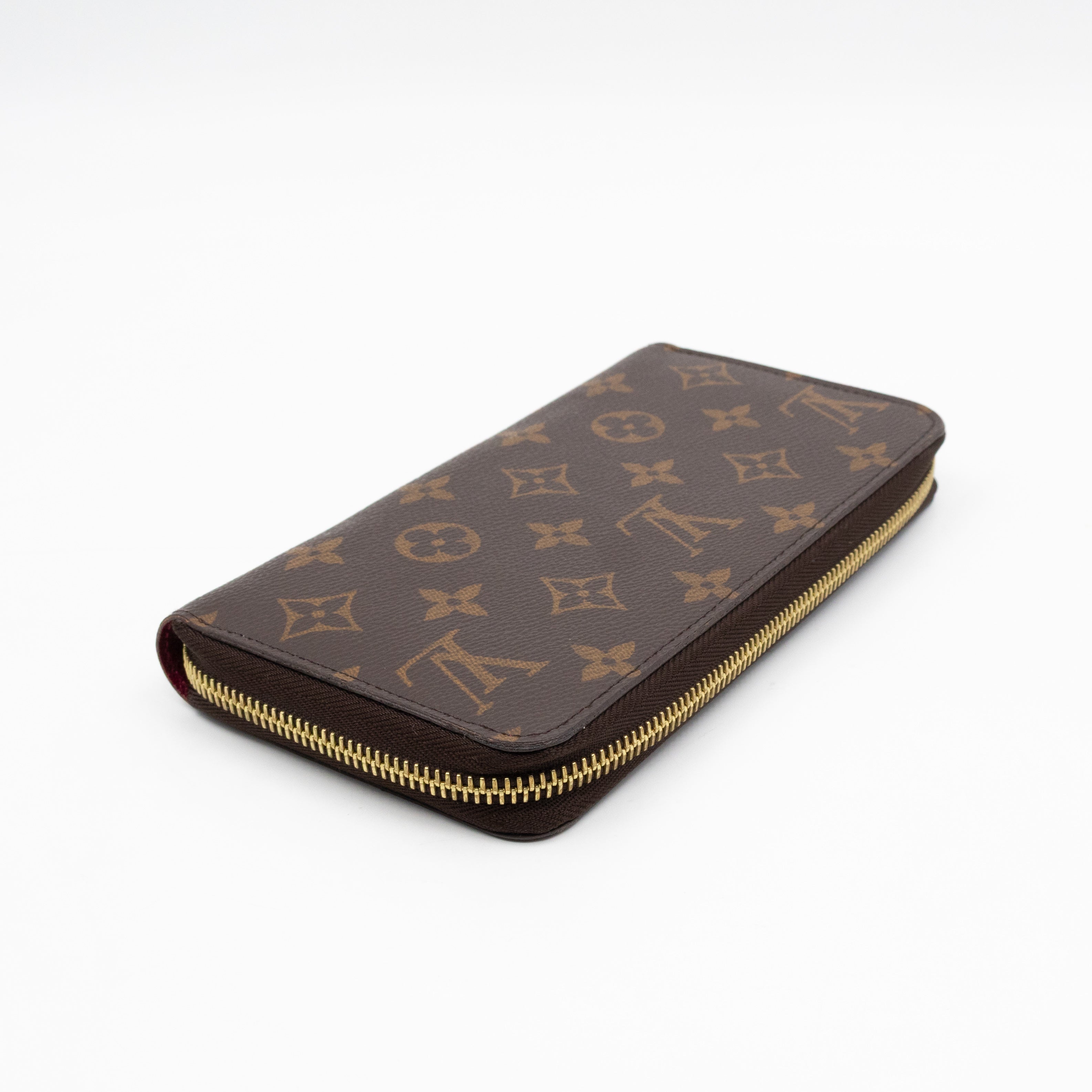 Zippy Wallet Monogram Fuchsia