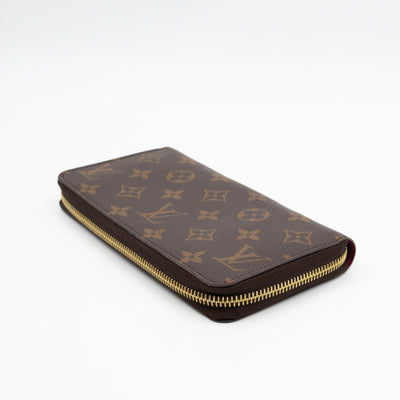 Zippy Wallet Monogram Fuchsia