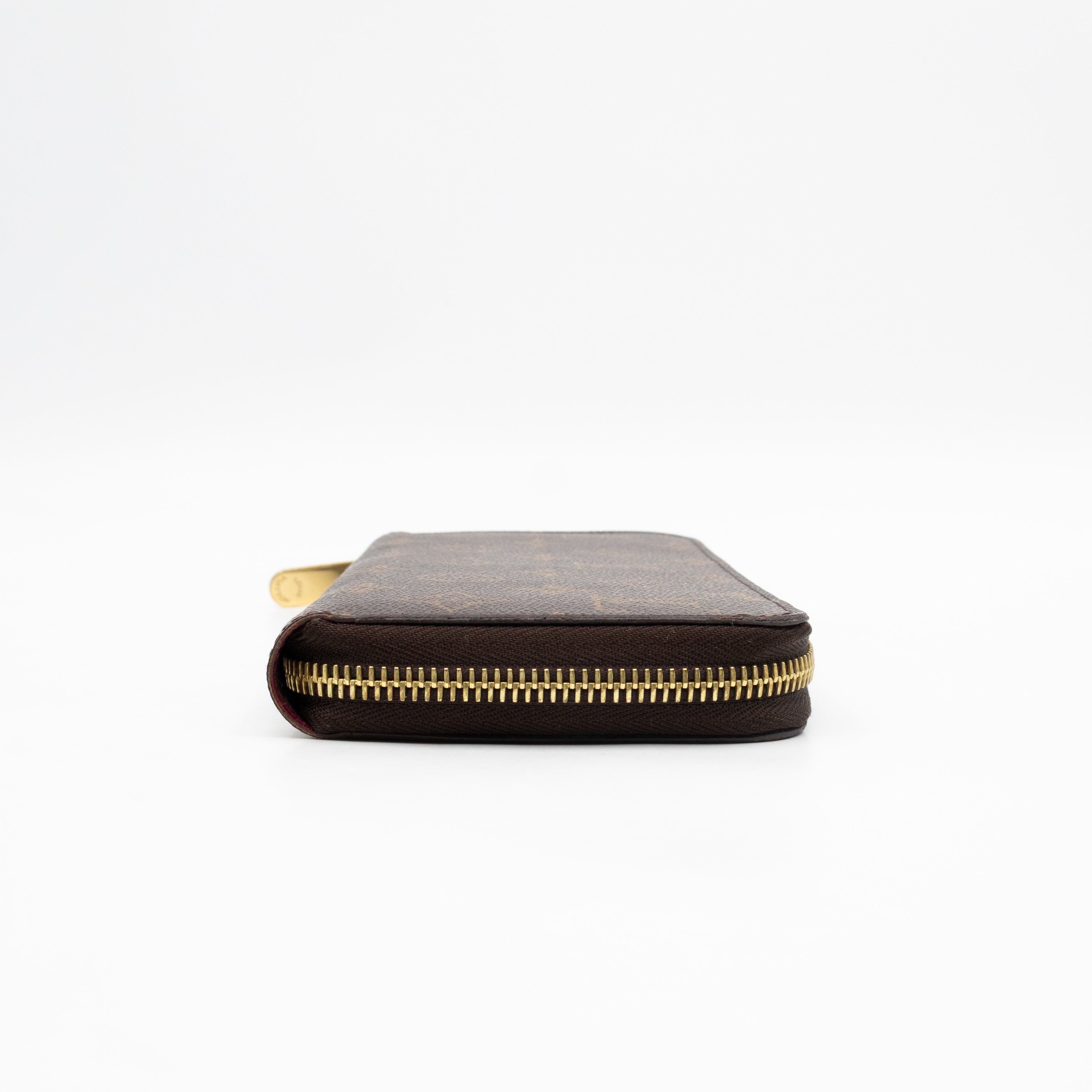 Zippy Wallet Monogram Fuchsia