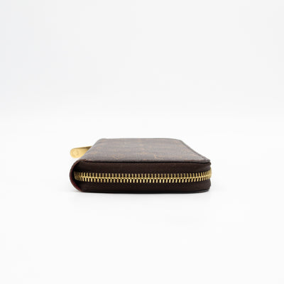 Zippy Wallet Monogram Fuchsia