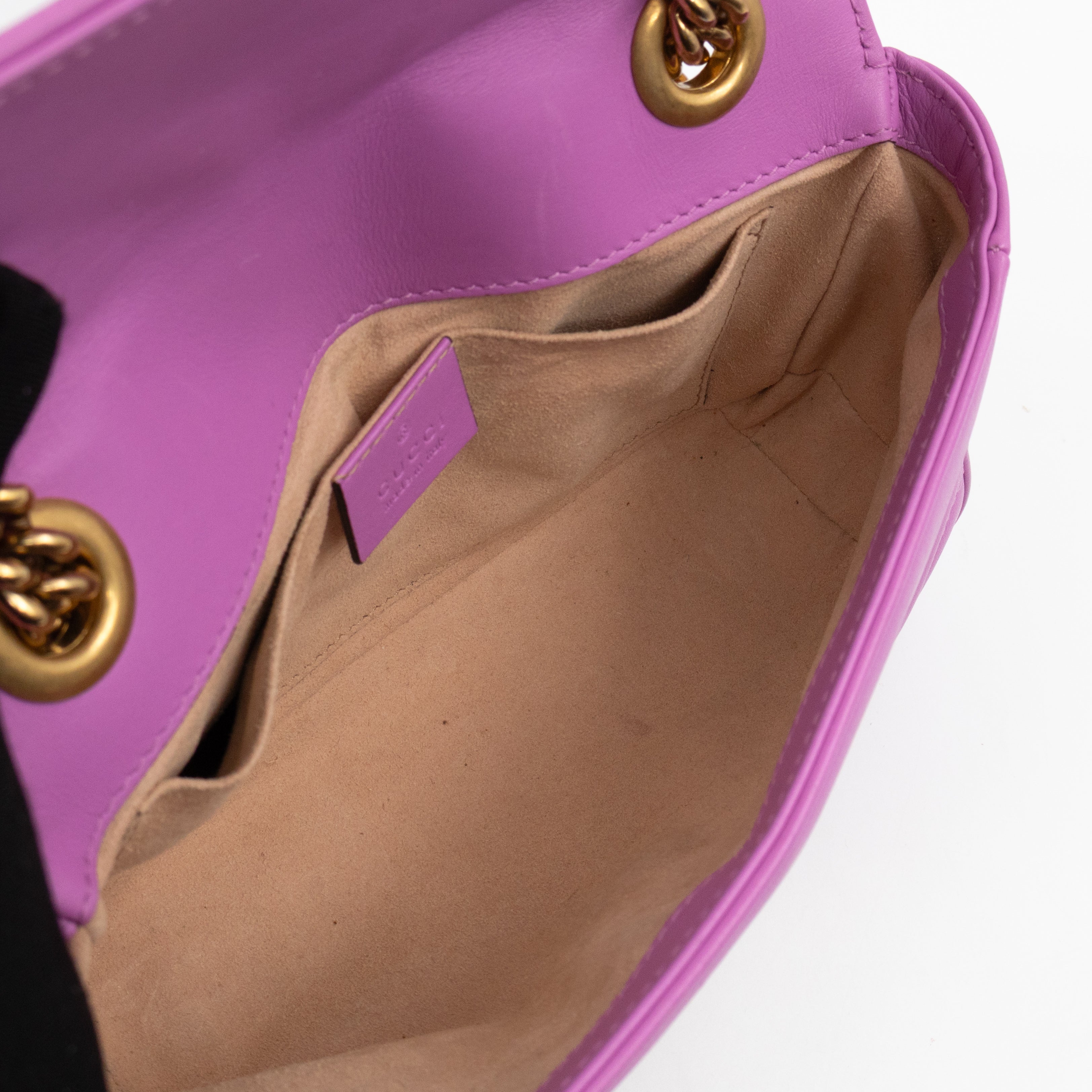 GG Marmont Flap Small Pink Leather