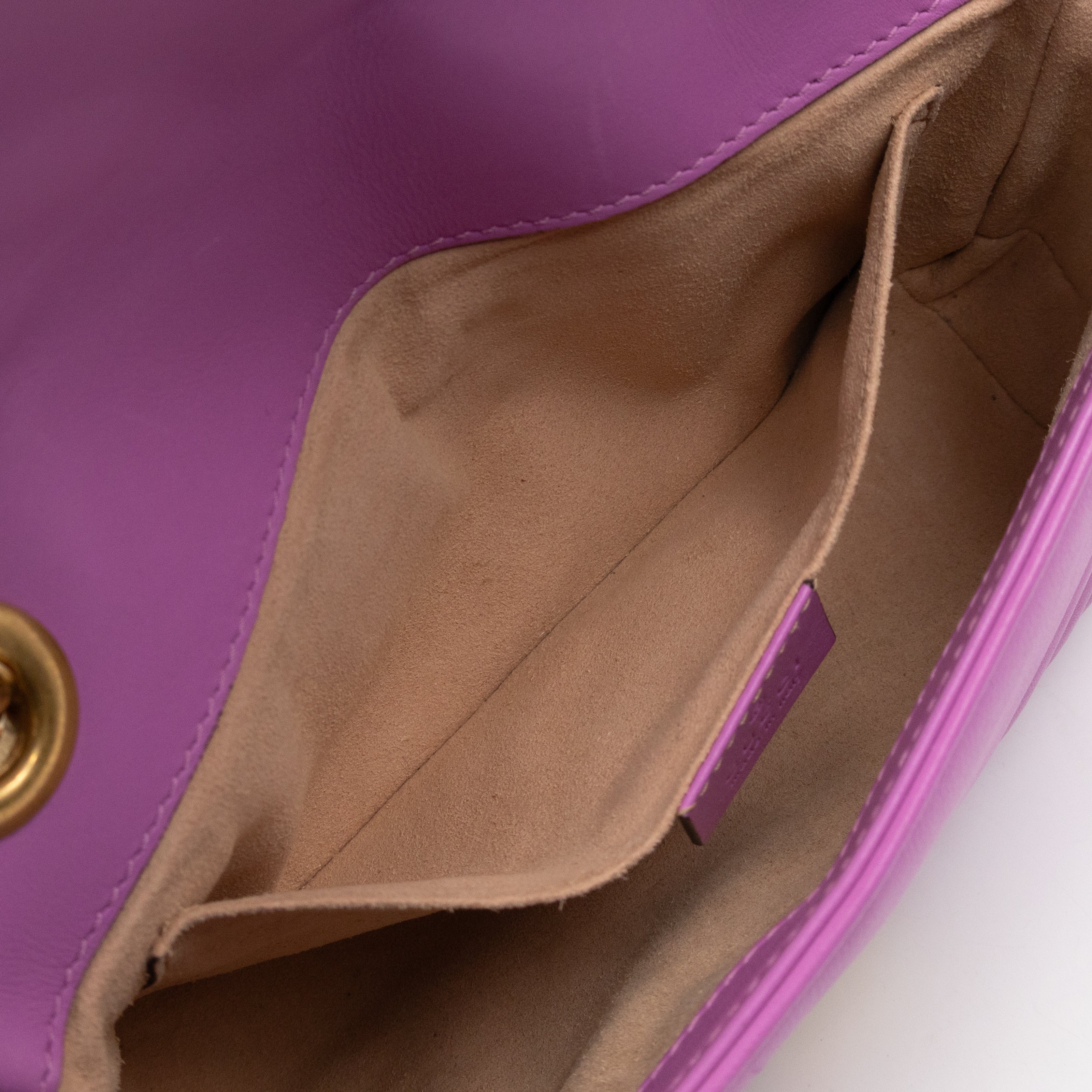 GG Marmont Flap Small Pink Leather