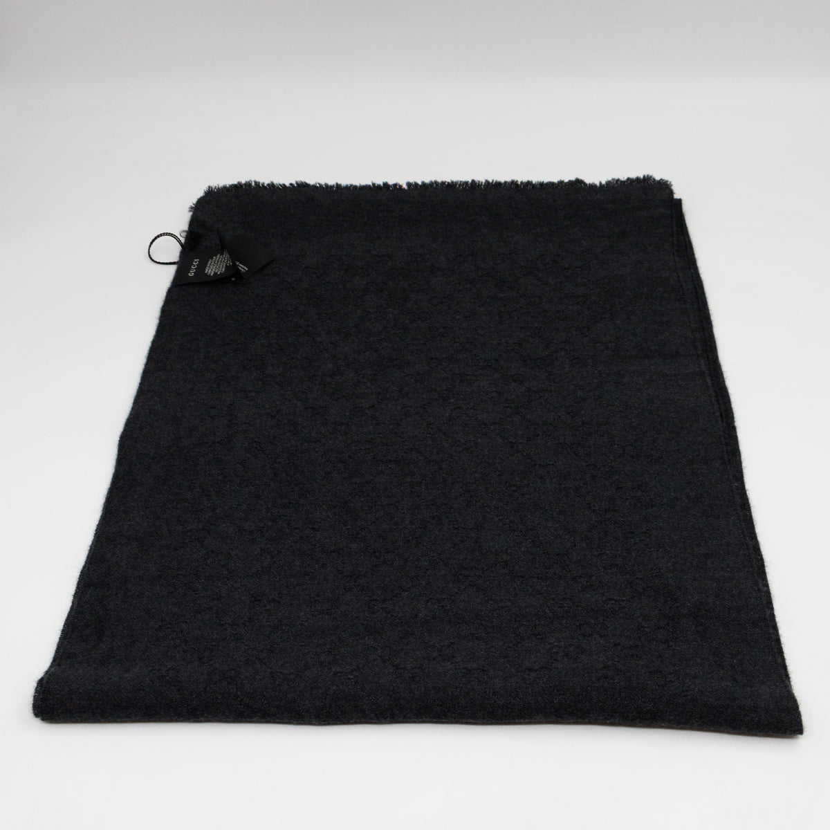 GG Wool Scarf Grey