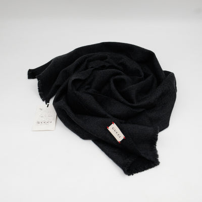 GG Wool Scarf Grey