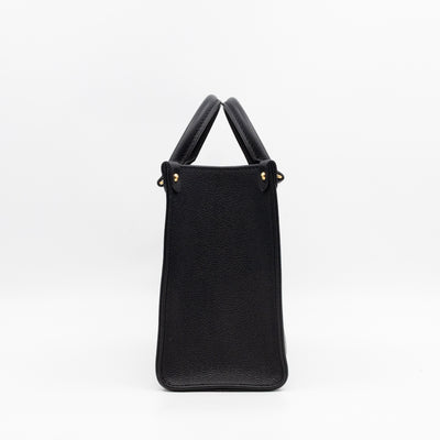 Onthego PM Black & Beige Monogram Empreinte With Bandouliere strap