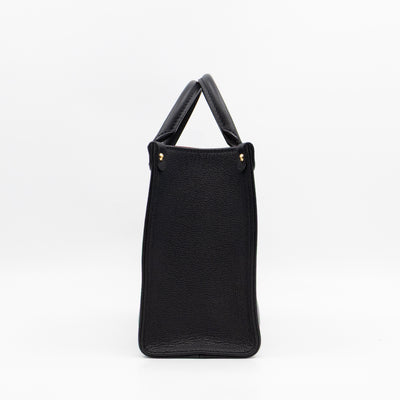Onthego PM Black & Beige Monogram Empreinte With Bandouliere strap