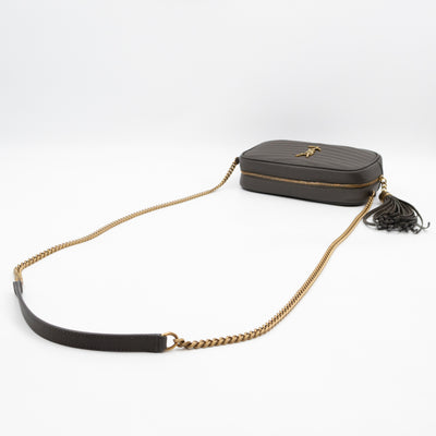 Mini Camera Bag Seaweed Grained Leather