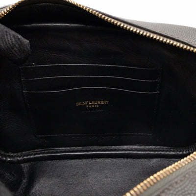Mini Camera Bag Seaweed Grained Leather