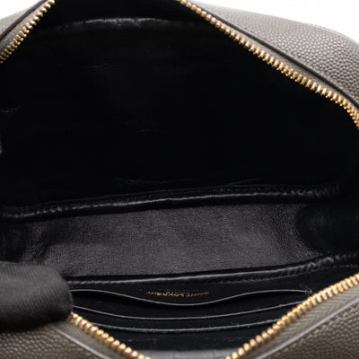 Mini Camera Bag Seaweed Grained Leather