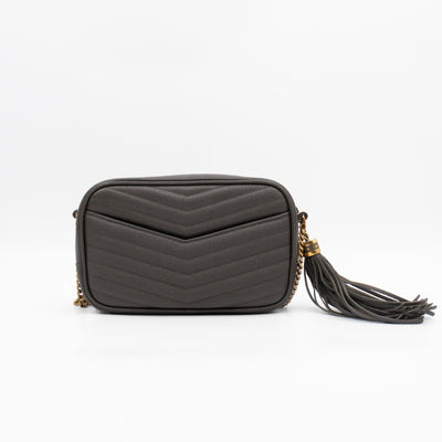 Mini Camera Bag Seaweed Grained Leather