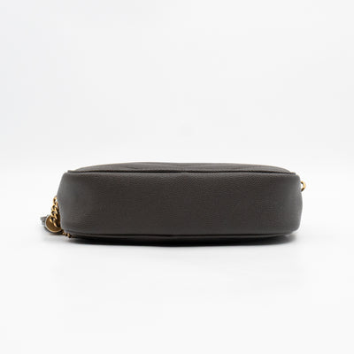 Mini Camera Bag Seaweed Grained Leather