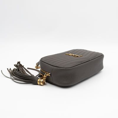 Mini Camera Bag Seaweed Grained Leather