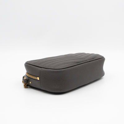 Mini Camera Bag Seaweed Grained Leather