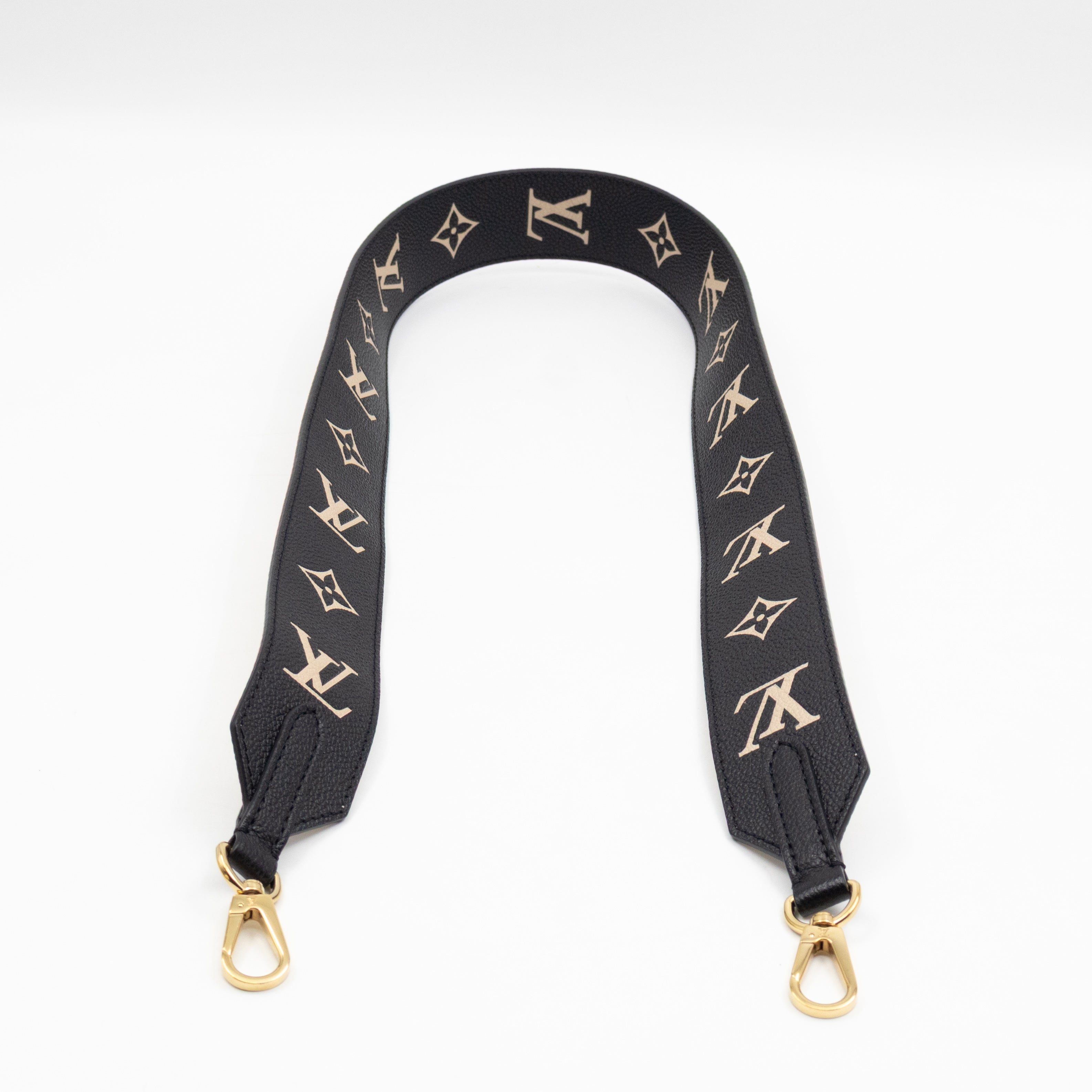 Bandouliere Strap Black & Beige Monogram Empreinte