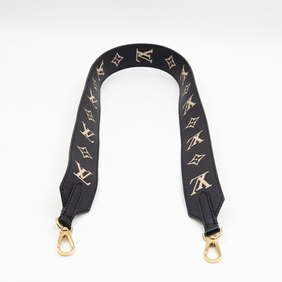 Bandouliere Strap Black & Beige Monogram Empreinte