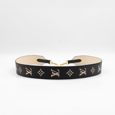 Bandouliere Strap Black & Beige Monogram Empreinte