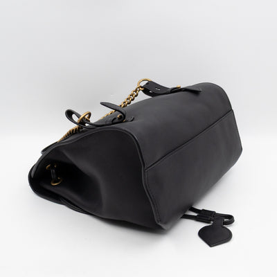 GG Marmont Web Heart Backpack Black Leather