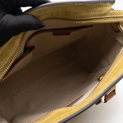 Alchester Satchel Bag Brown & Yellow Leather