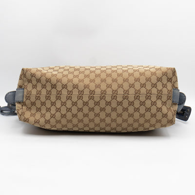 Bamboo Bar Medium Tote GG Supreme Blue Leather