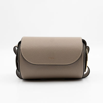 Darryl Mini Crossbody Bag Grey Leather