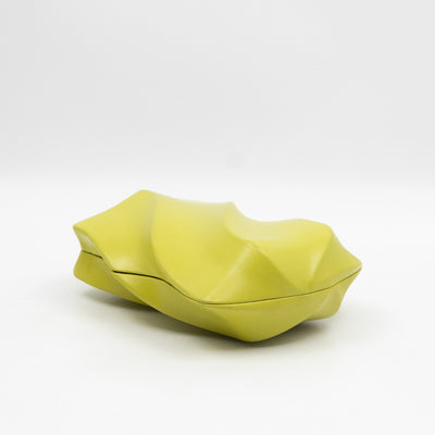 Whirl Spiral Clutch Kiwi Leather