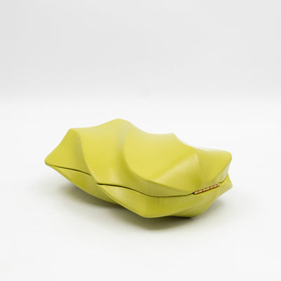 Whirl Spiral Clutch Kiwi Leather