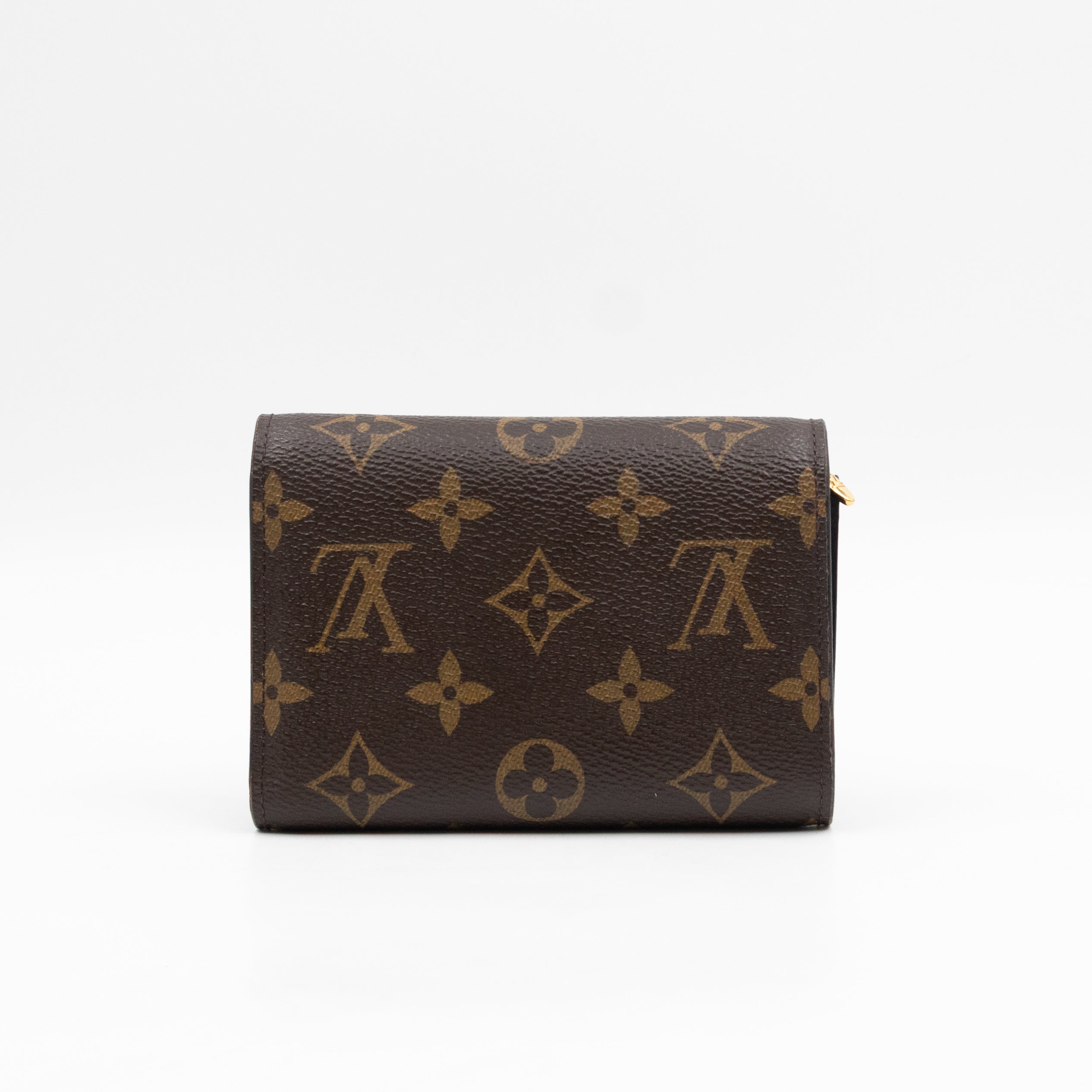 Flower Lock Compact Wallet Monogram Black