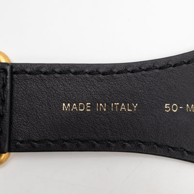Blue Christian Dior Paris Embroidery Belt 75 cm