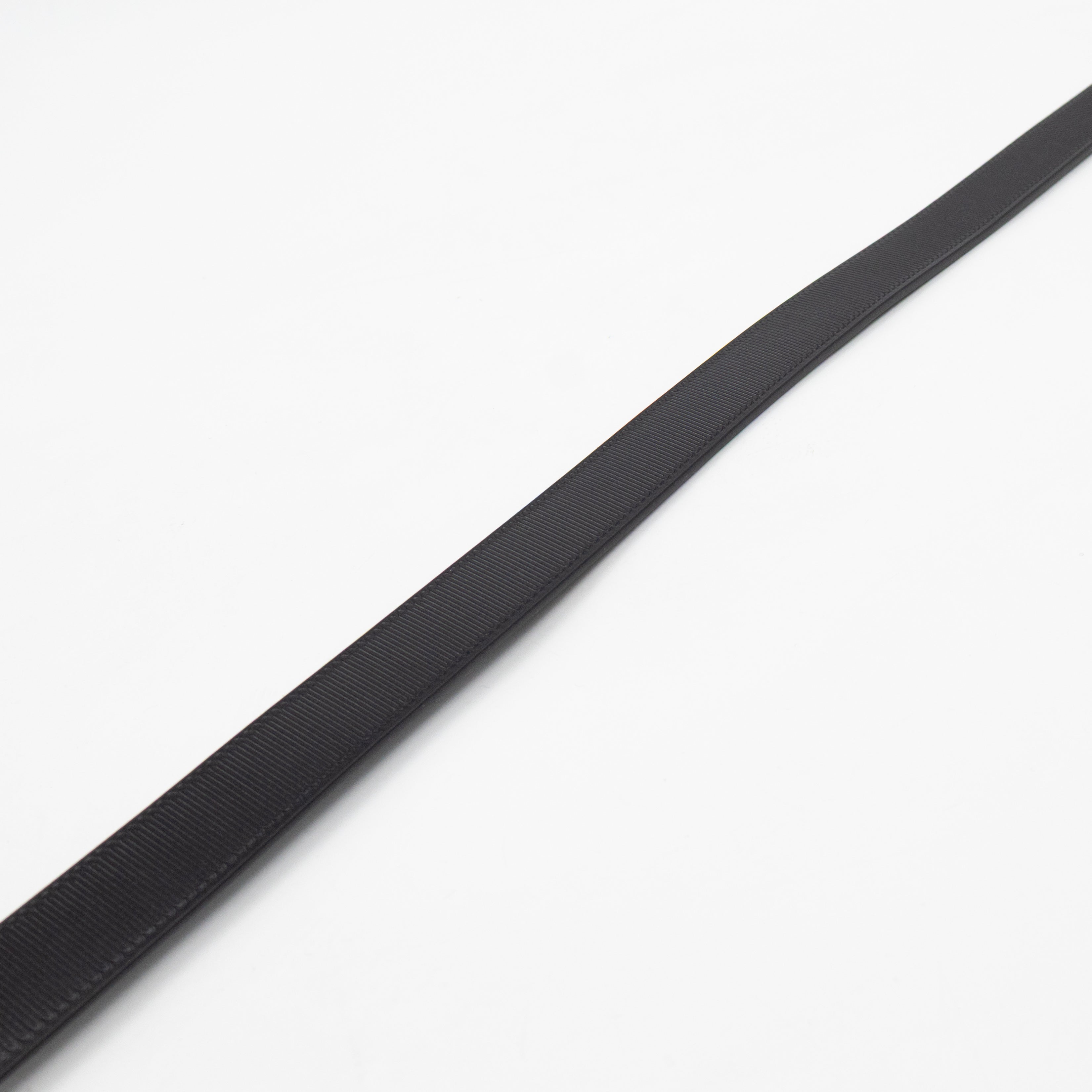 Initials 20 mm Belt Black Leather 85 cm