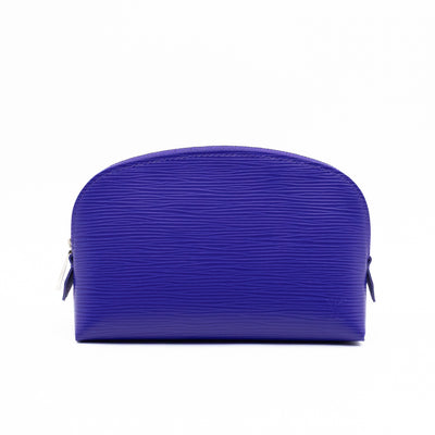 Cosmetic Pouch PM Purple Epi Leather