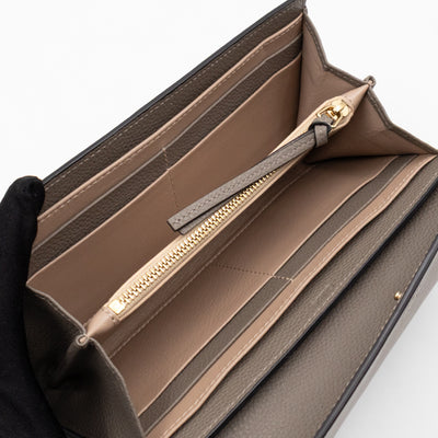 Faye Wallet Motty Grey Leather