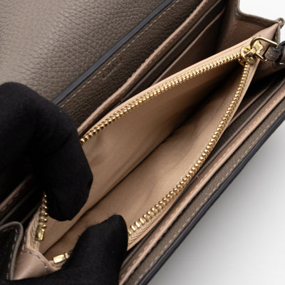 Faye Wallet Motty Grey Leather