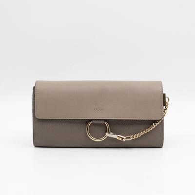 Faye Wallet Motty Grey Leather