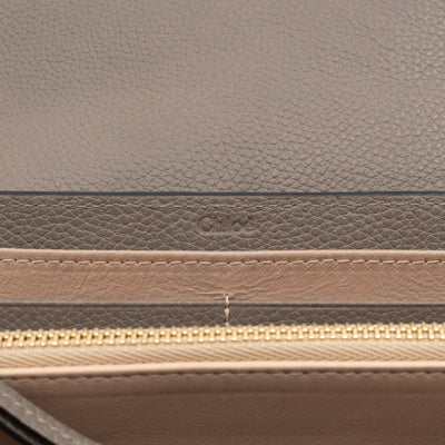 Faye Wallet Motty Grey Leather