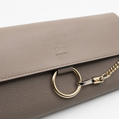 Faye Wallet Motty Grey Leather