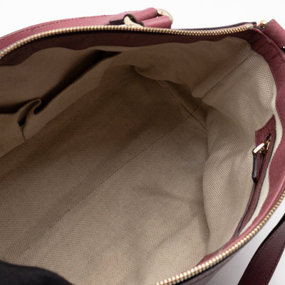 Soho Two Way Shoulder Bag Mauve Leather
