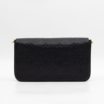 Pochette Felicie Black Monogram Empreinte