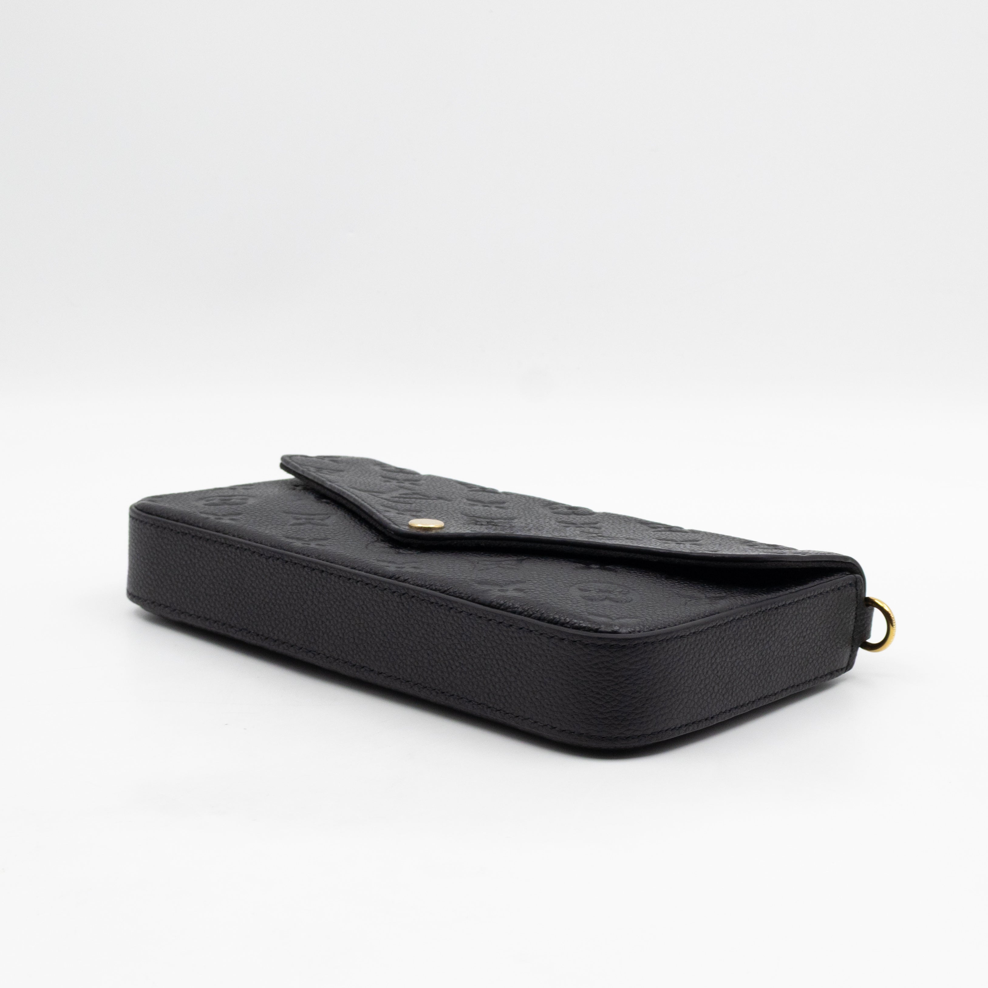 Pochette Felicie Black Monogram Empreinte