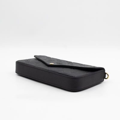 Pochette Felicie Black Monogram Empreinte