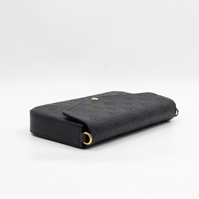 Pochette Felicie Black Monogram Empreinte